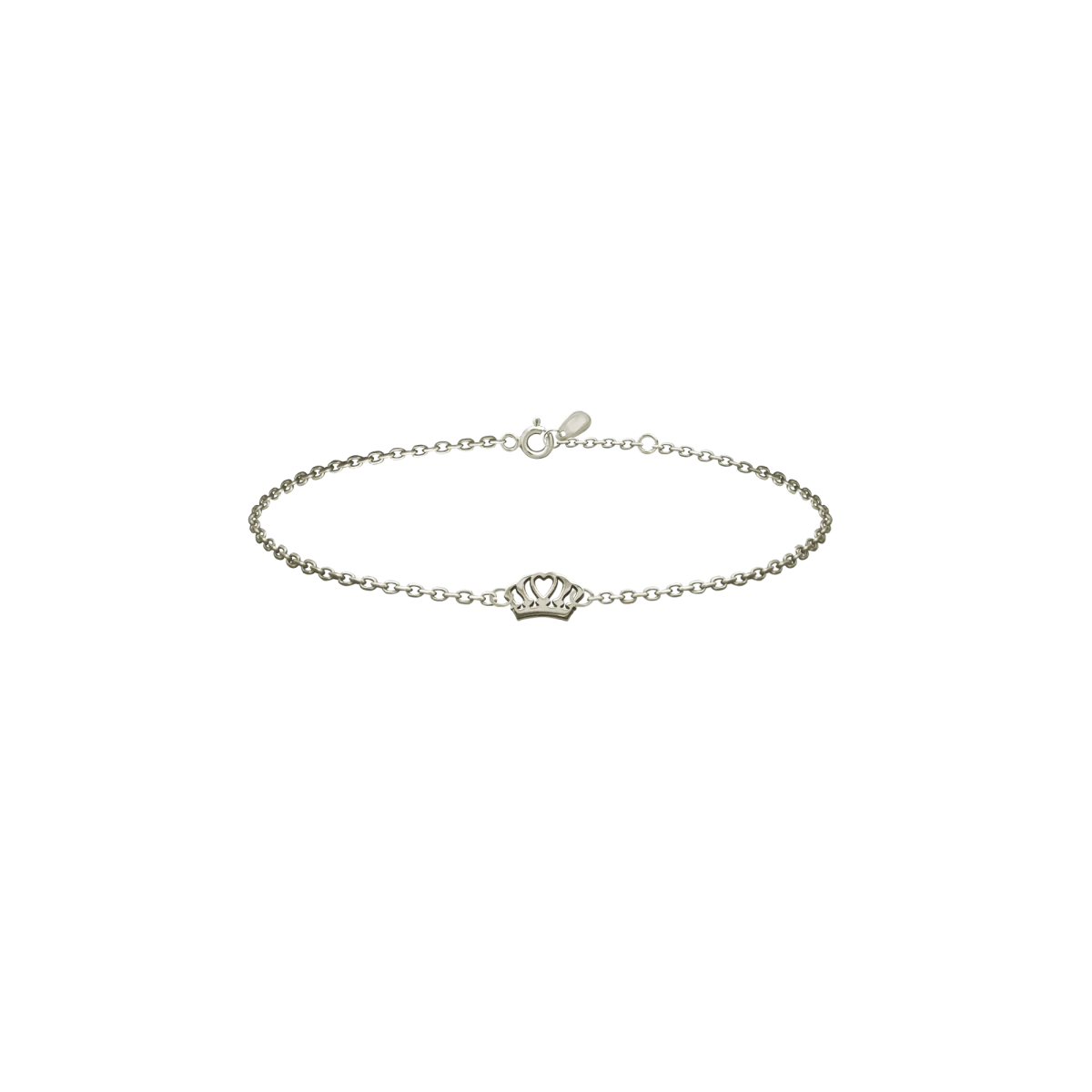 Korona Baby Fehér Arany 14K Karkötő