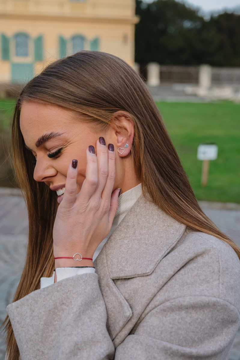 Kontúr Belle Szív Arany Fülbevaló