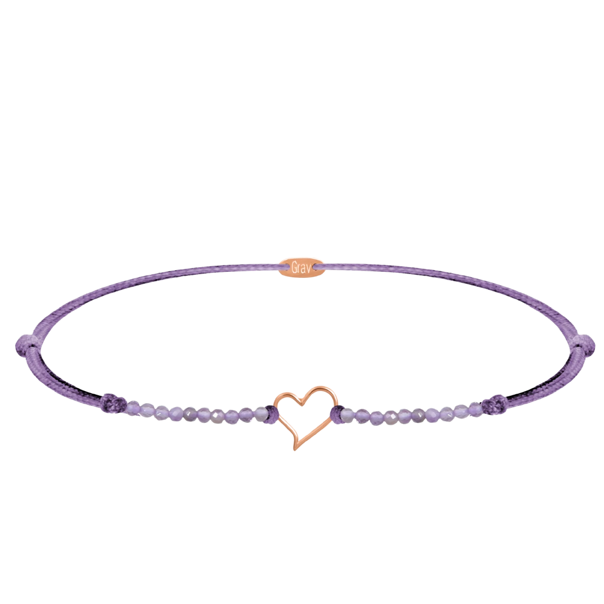 Belle Szív Természetes Ásvány Vörös Arany Karkötő