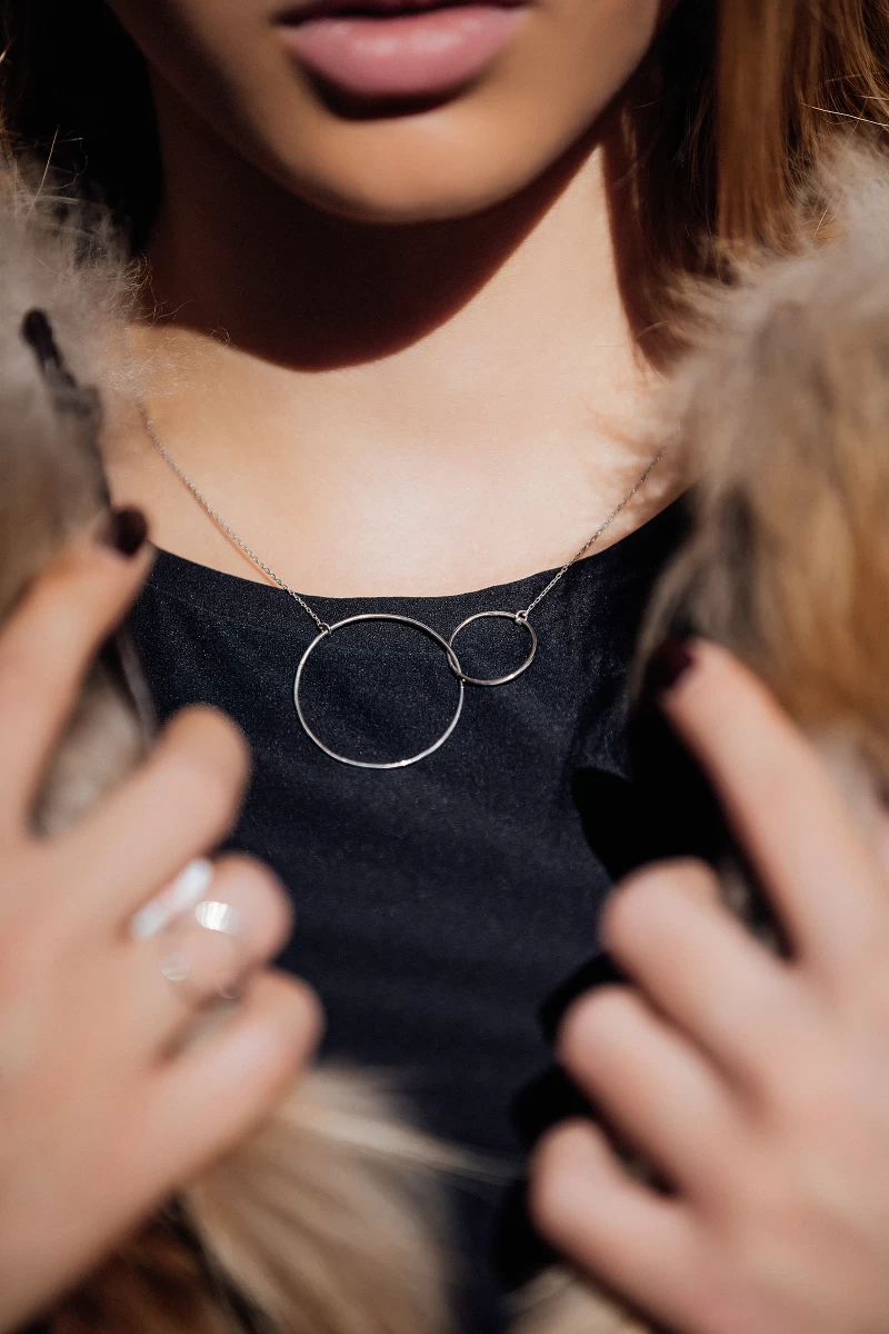 Dupla Kör Vörös Arany Nyaklánc