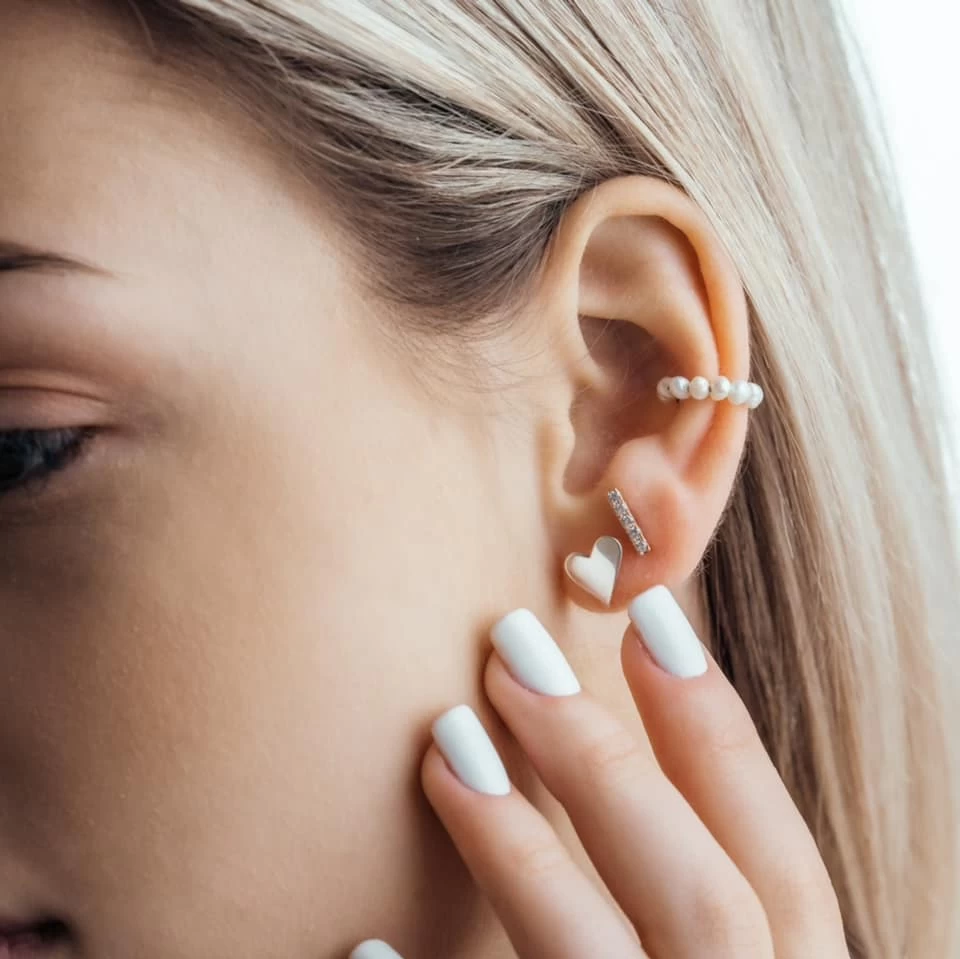 5 Cirkónia Féldrágaköves  Arany Fülbevaló