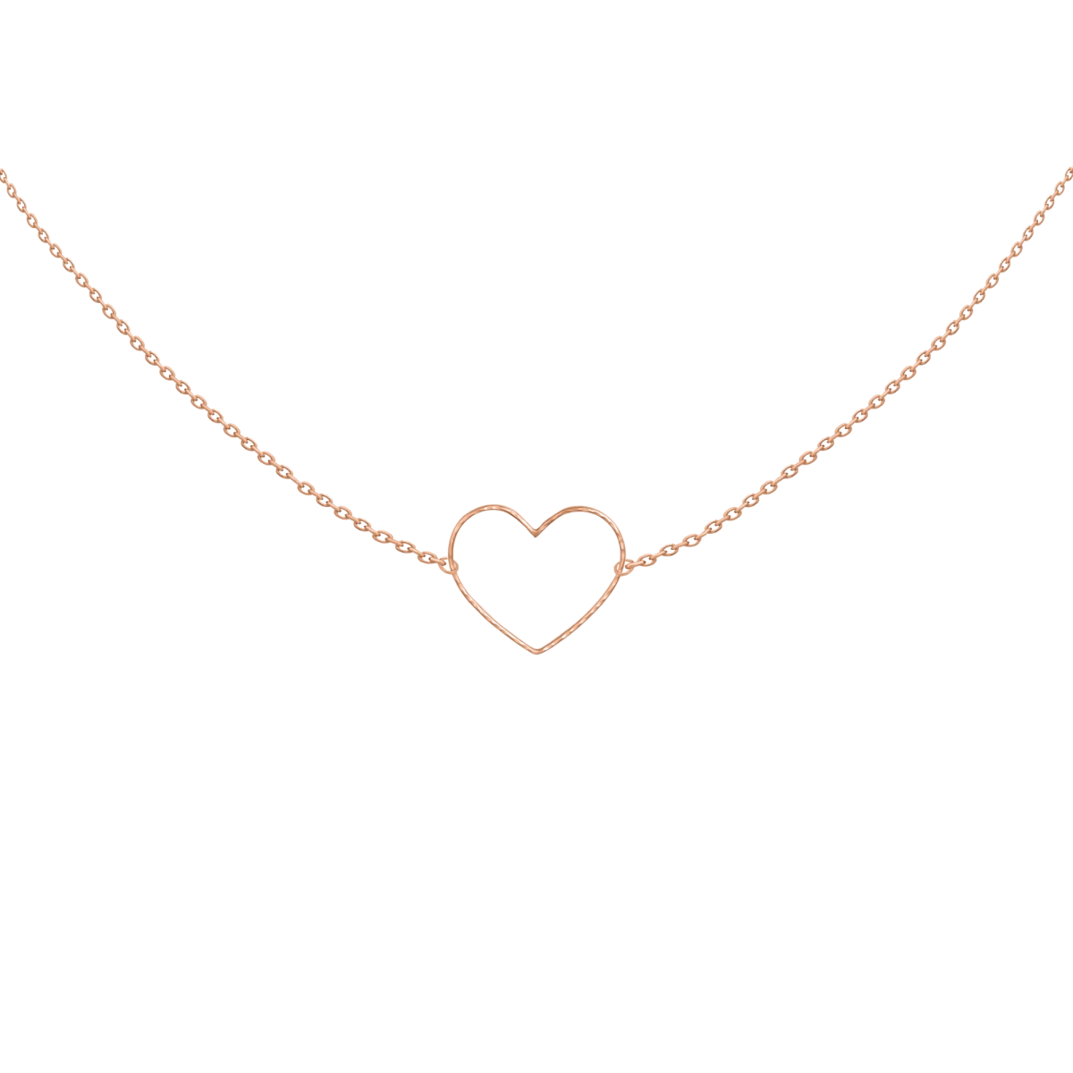 Egyedi Szív Vörös Arany Nyaklánc