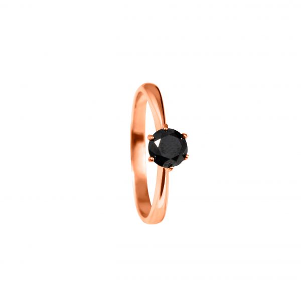 Fekete Brill Köves Vörös Arany Gyűrű
