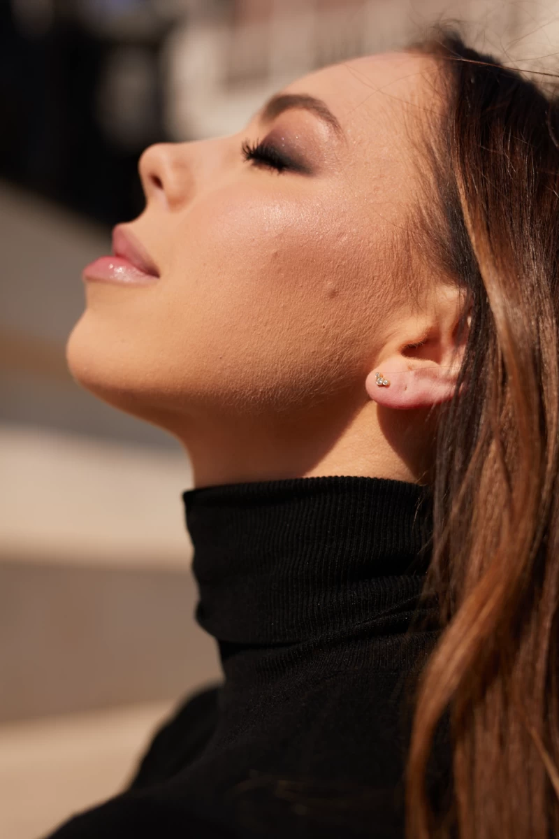 Cirkónia Féldrágakő Ív Fehér Arany Fülbevaló