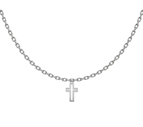 GRAV Cross Contour Ezüst 925 Férfi Nyaklánc
