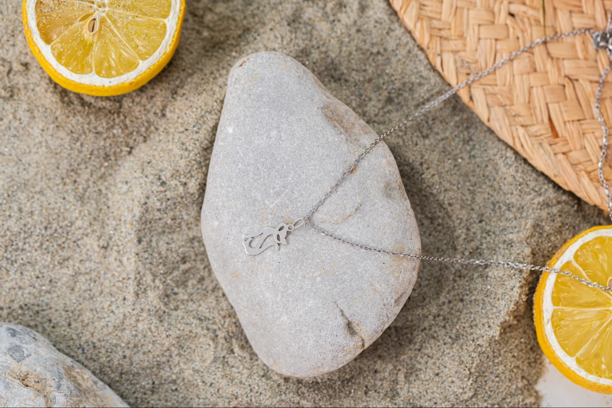 Cica Kontúr Lógós Ezüst 925 Nyaklánc