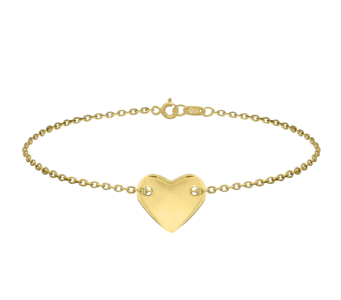 Grav Heart Arany 14K Karkötő
