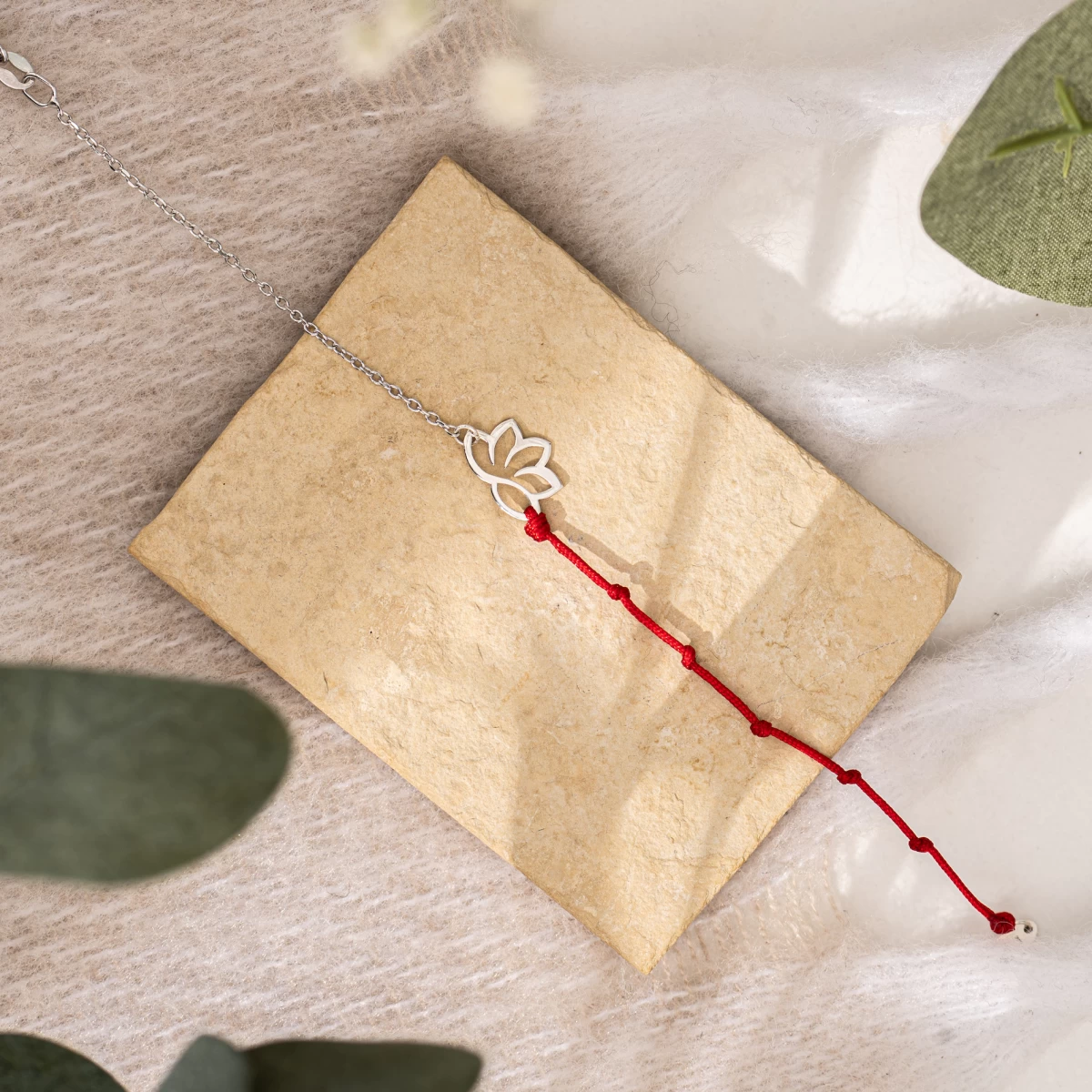 Lótusz Kabbala Ezüst 925 Karkötő