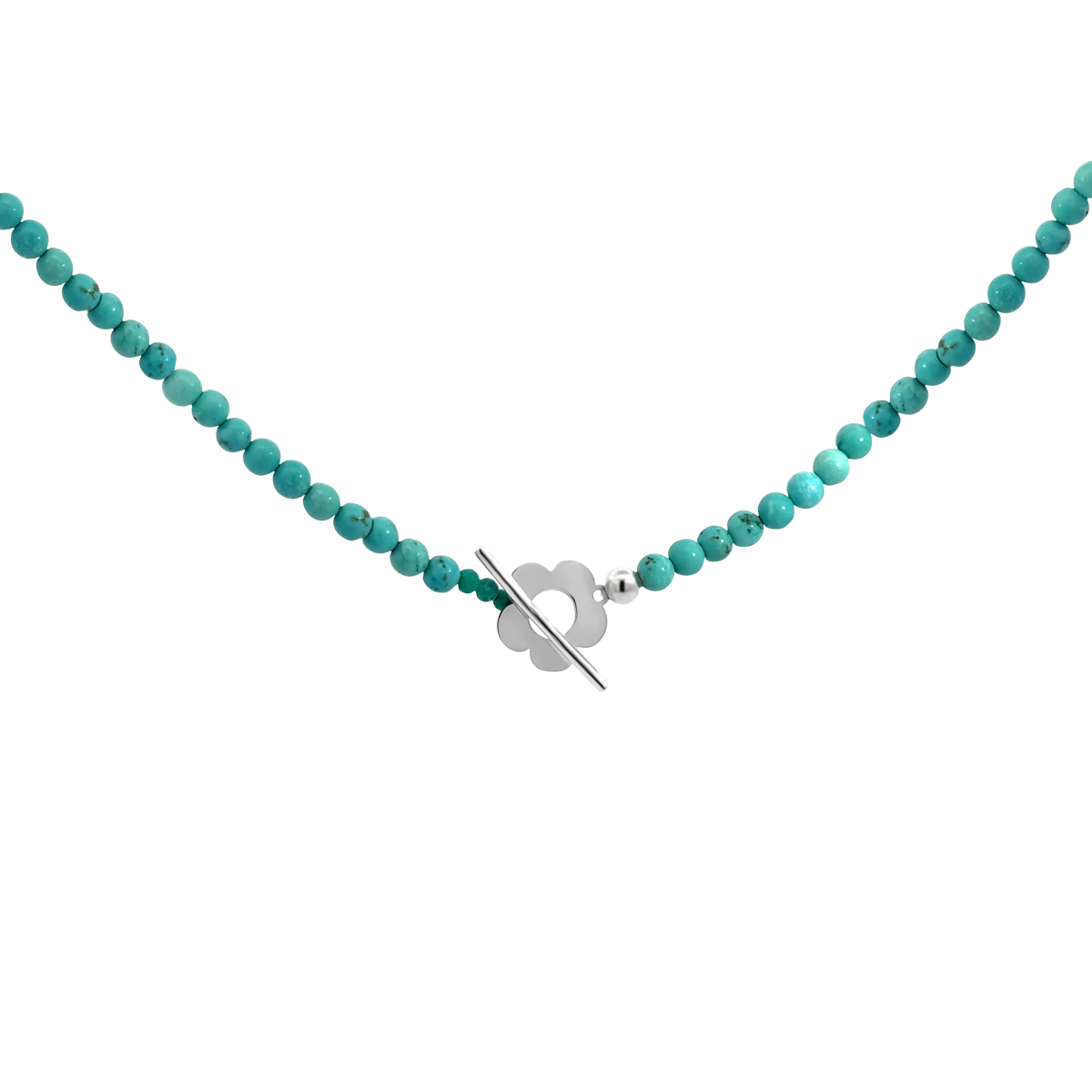 Virág Türkiz Ezüst 925 Nyaklánc