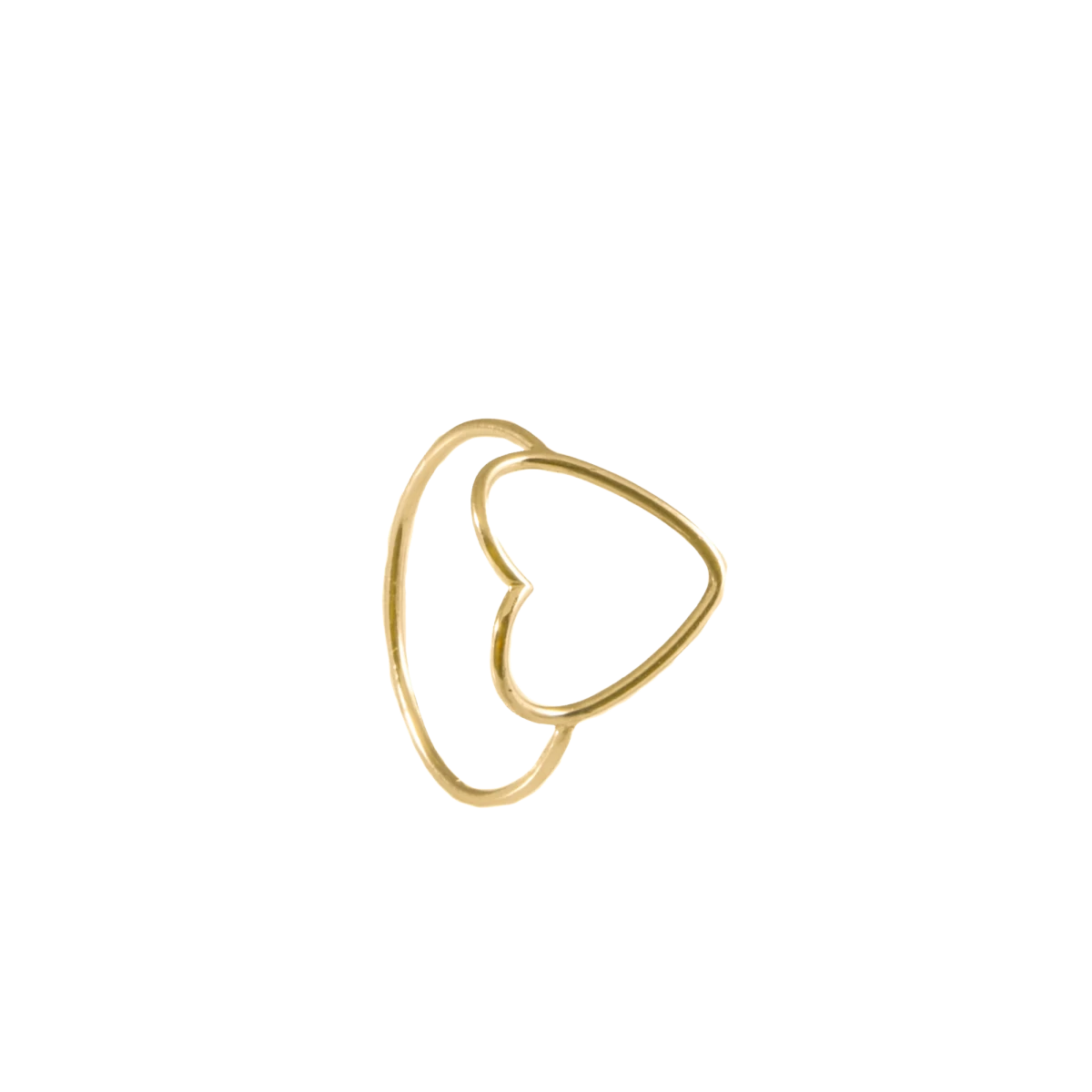 Kontúr Szív Arany Gyűrű