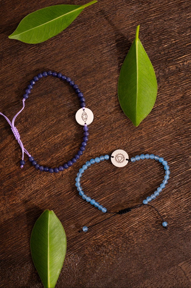 Harmadikszem Csakra Sárga Arany 14K Makramé Karkötő