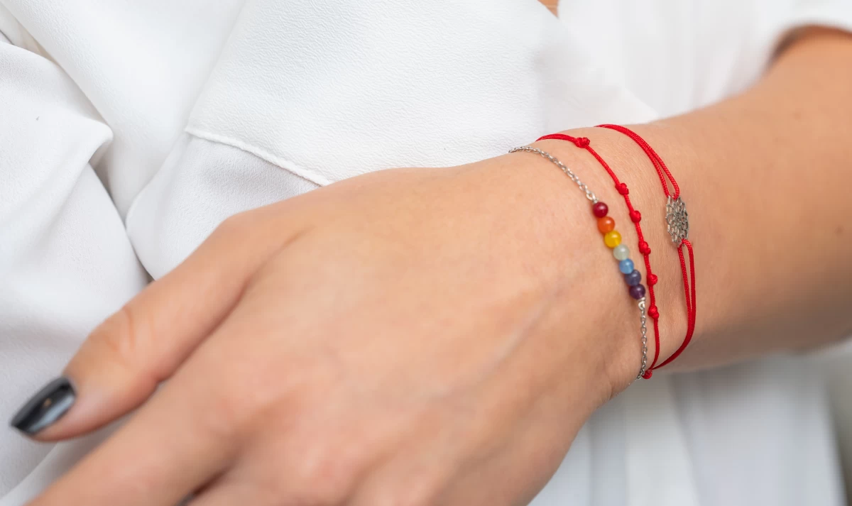 7 Csakra Ezüst 925 Karkötő