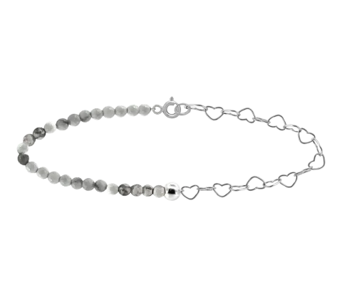GRAV Saona Heart Moonstone Ezüst 925 Karkötő
