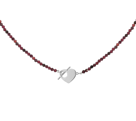 GRAV Léa Heart Mineral Ezüst 925 Nyaklánc