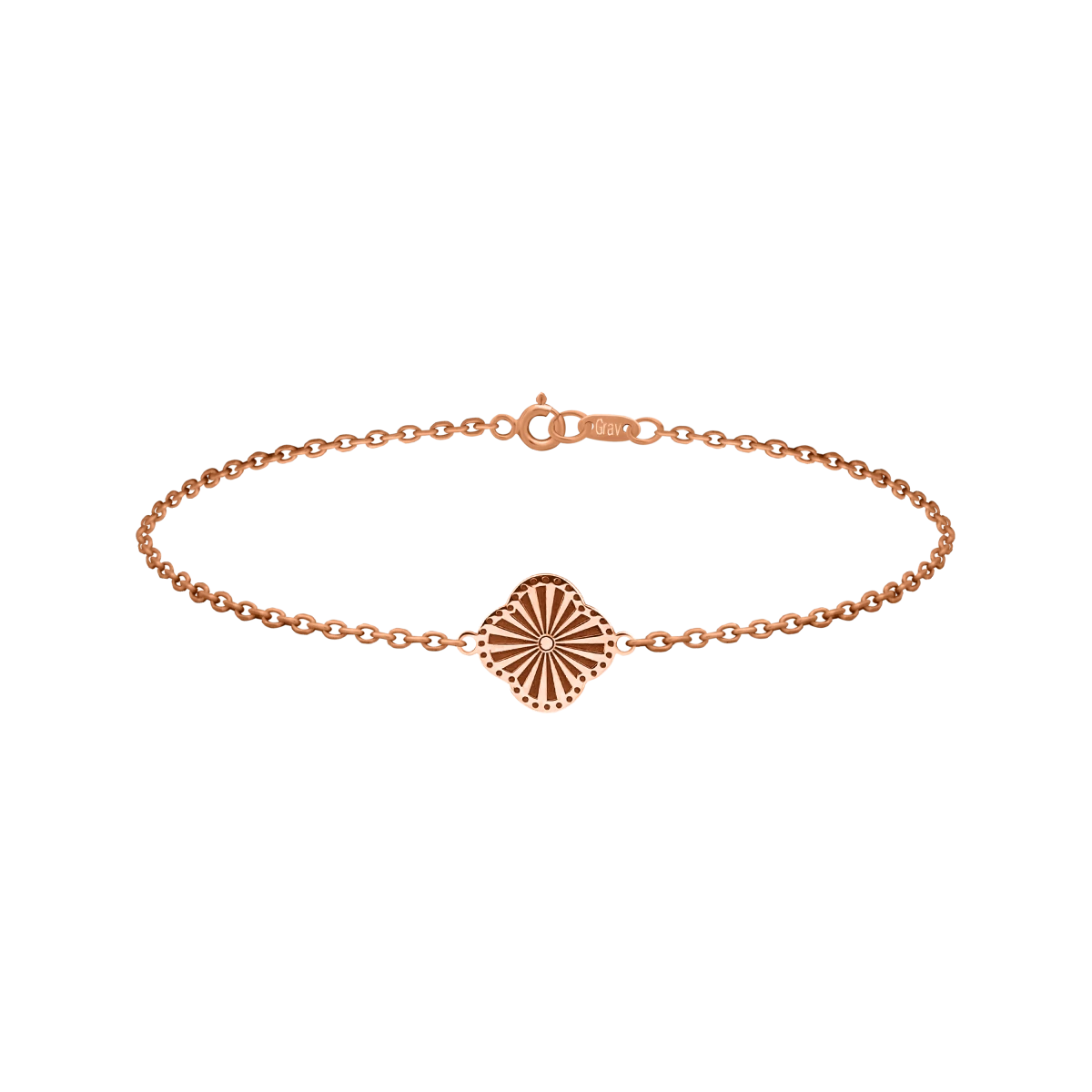 Virág Vörös Arany 14K Karkötő