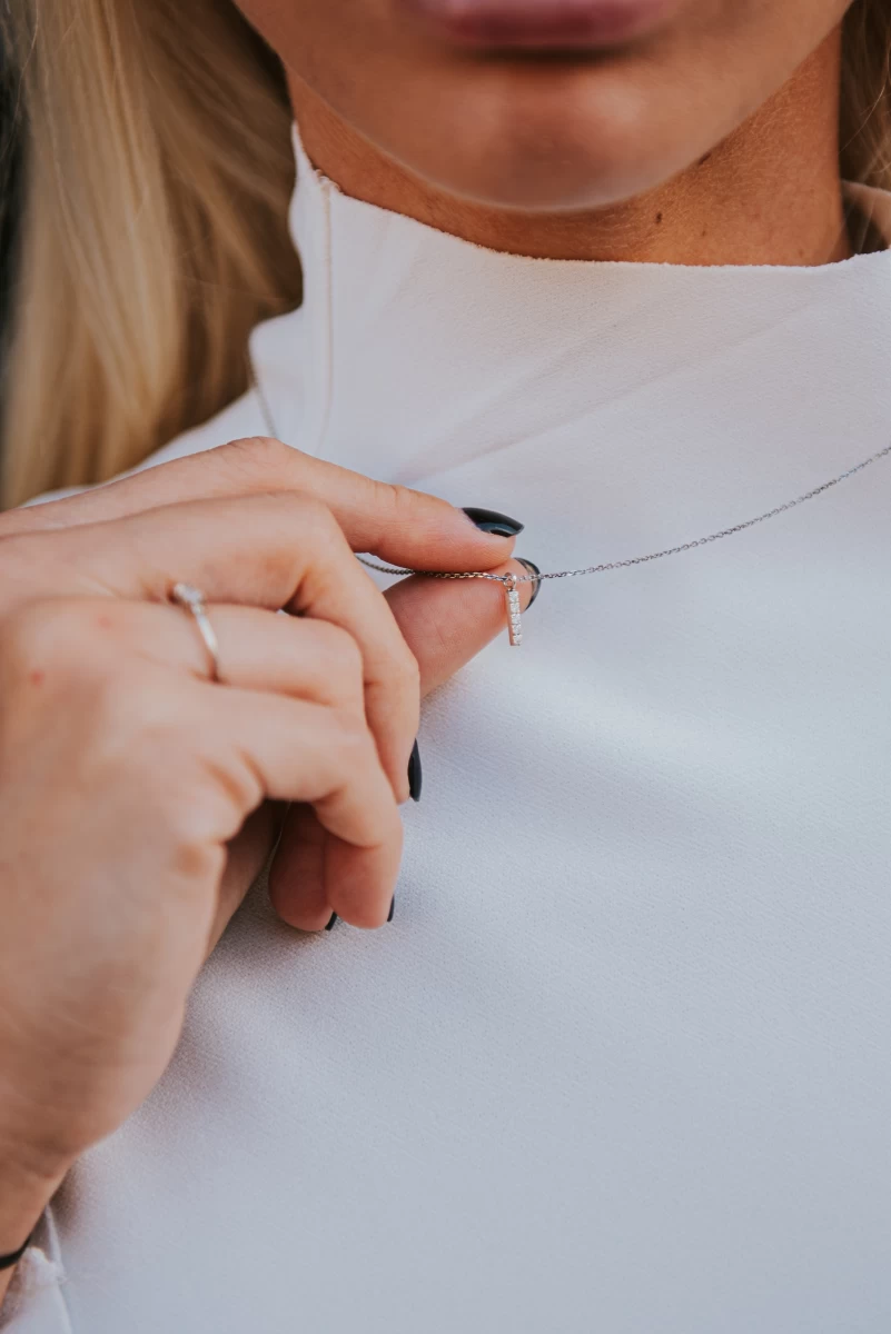 Lógós 5 Cirkónia Köves Vörös Arany Nyaklánc