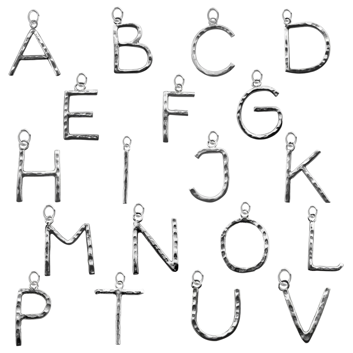 Egyedi Betű Vörös Arany 14K Nyaklánc