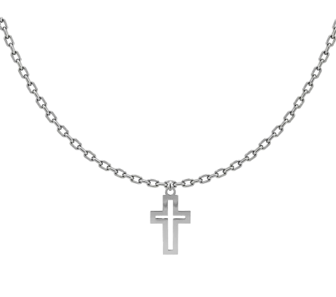 GRAV Cross Contour Ezüst 925 Férfi Nyaklánc