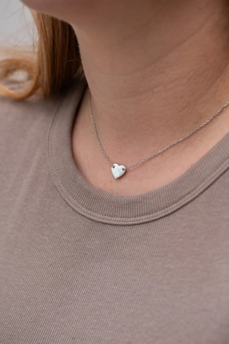 Szív Vörös Arany Nyaklánc