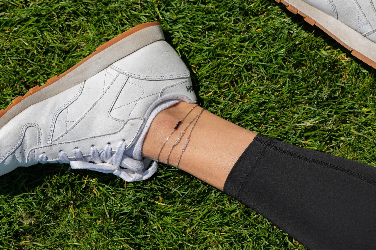 Rózsaszín Kristály Arany Bokalánc