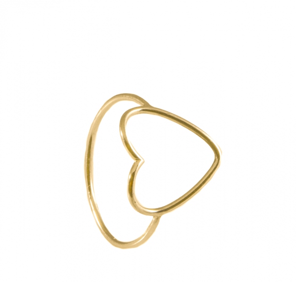 GRAV contour heart Arany 14K Gyűrű