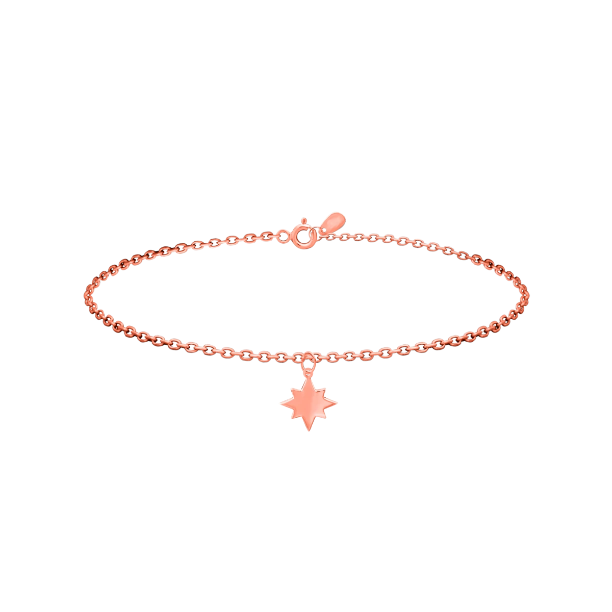 Sarkcsillag Vörös Arany 14K Karkötő