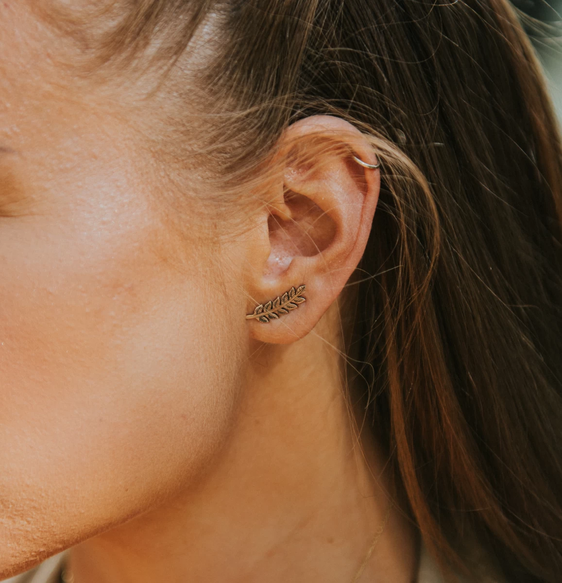 Levél Arany Fülbevaló