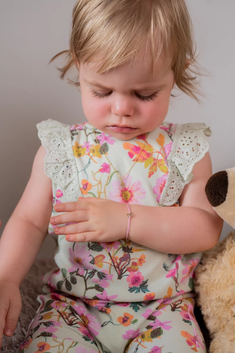 Kontúr Angyal Glóriával Baby Ezüst 925 Fonalas Karkötő