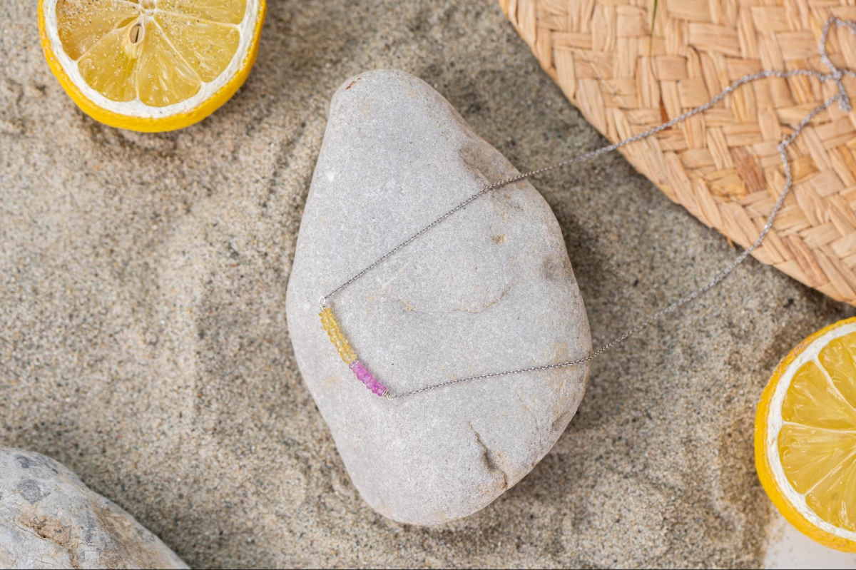 GRAV Rayfield Zafír Rubin Arany 14K Nyaklánc