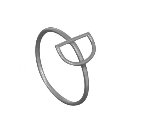 Grav Alphabet Ezüst 925 Gyűrű