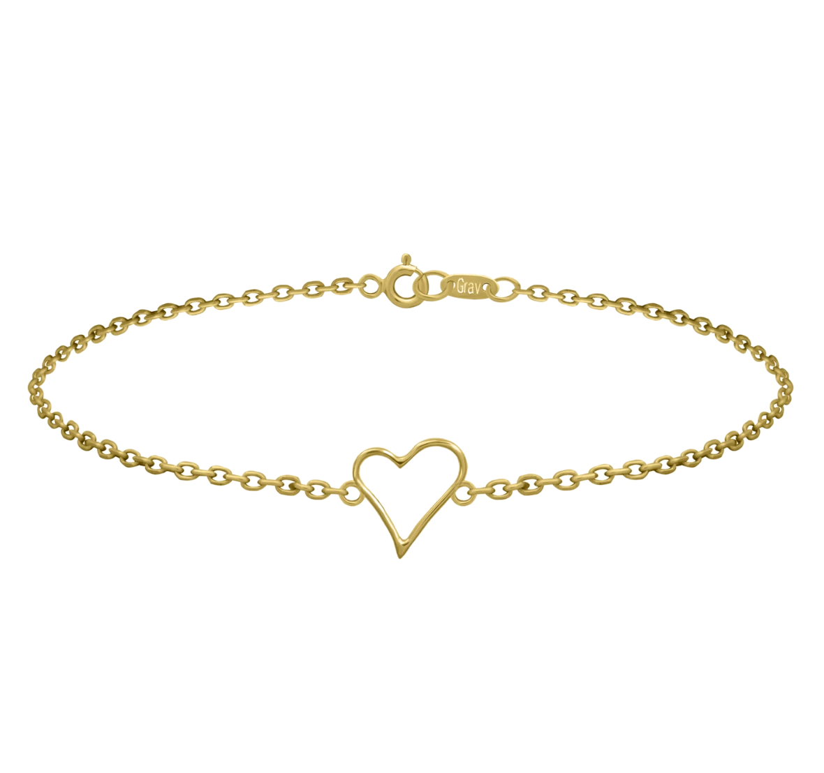 Kontúr Belle Szív Arany Karkötő