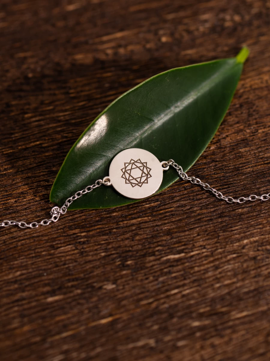 Szív Csakra Sárga Arany 14K Karkötő