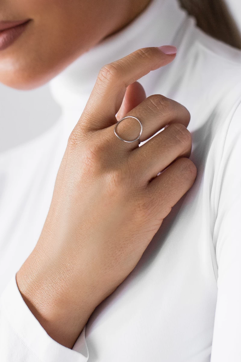 Kontúr Kör Vörös Arany Gyűrű