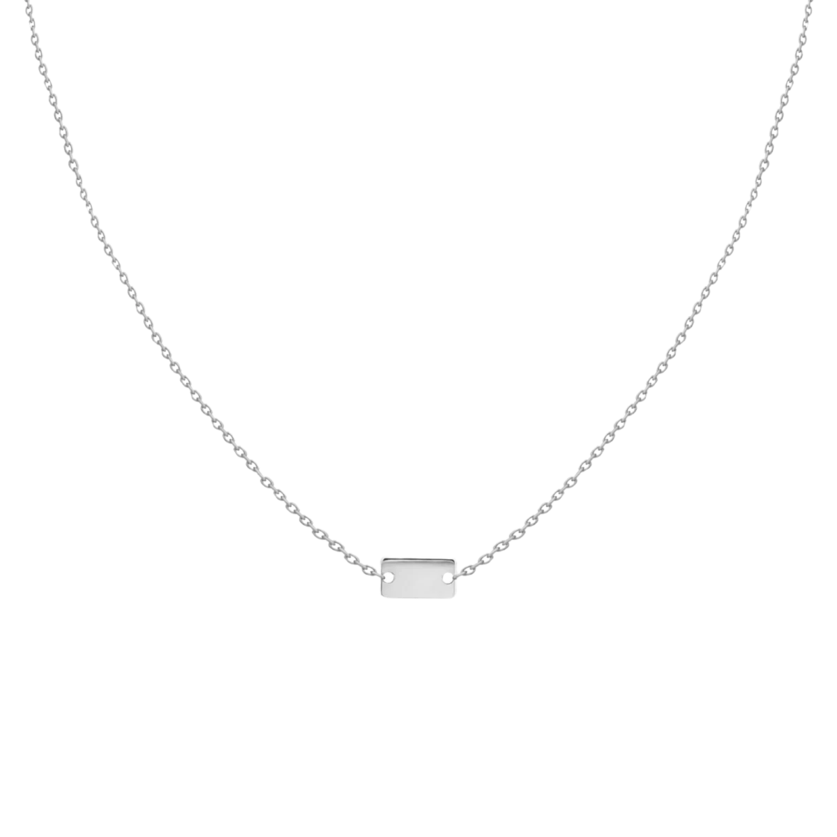 Lapos Téglalap Baby Ezüst 925 Nyaklánc