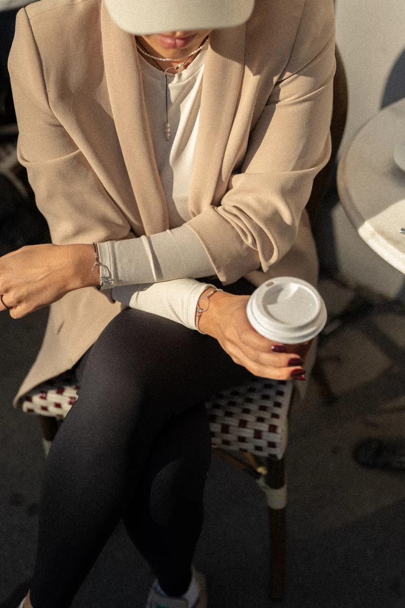 Fehér Gyöngy Vésett Kör Medál Ezüst 925 Karkötő