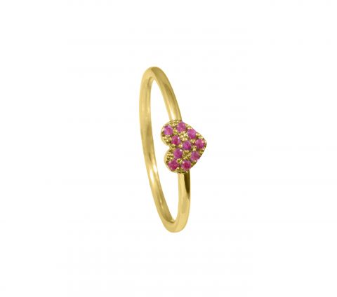 Grav Pink Zafír Arany 14K Gyűrű