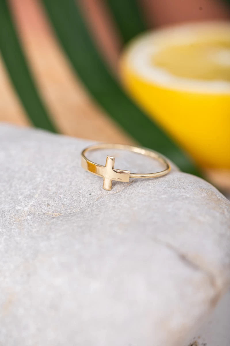 Kereszt Fehér Arany Gyűrű