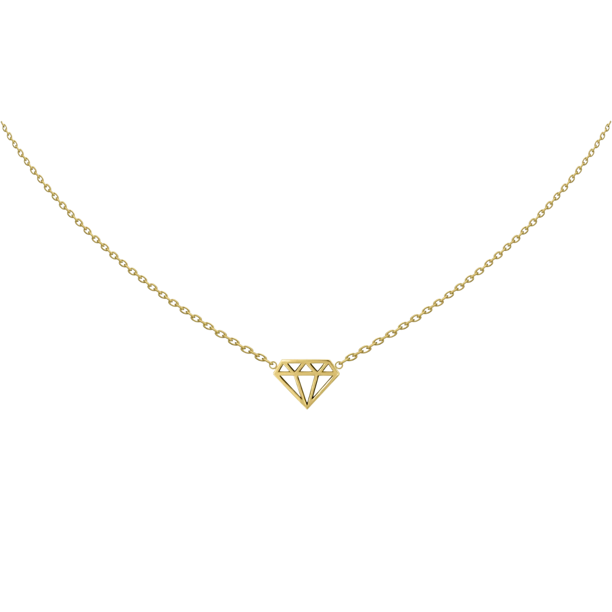 Kontúr Gyémánt Arany Nyaklánc