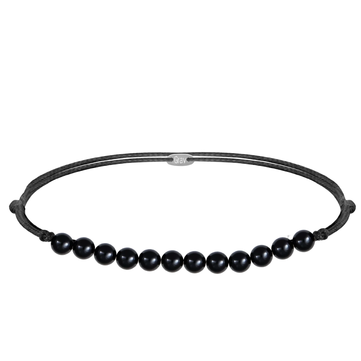 Men Nagy Gyöngyös Ezüst Zsinór Karkötő