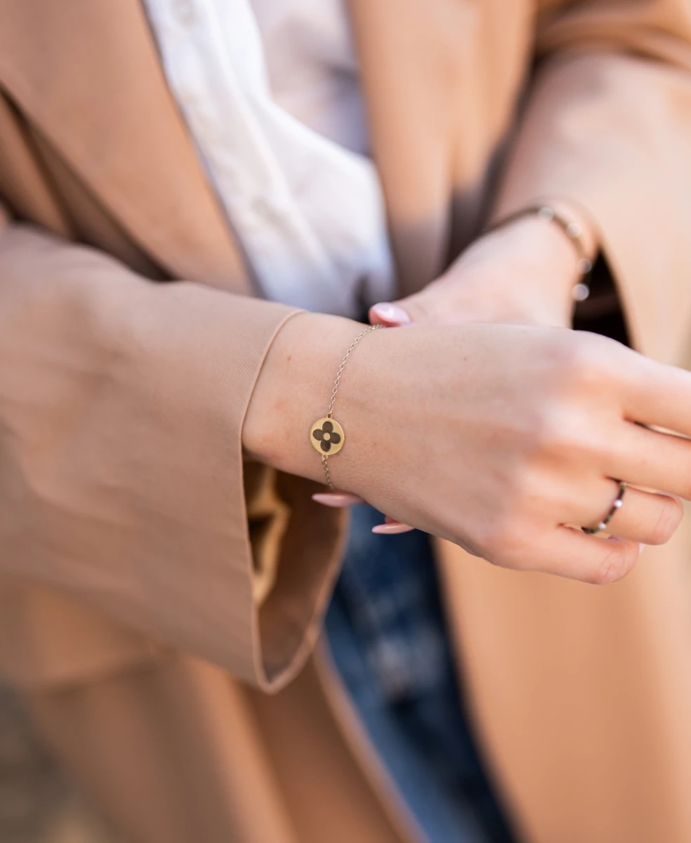 Körben Virág Ezüst 925 Karkötő