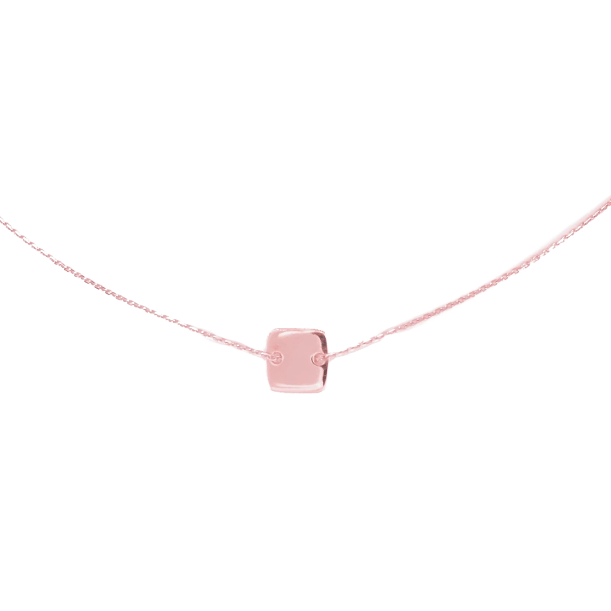 Kocka Vörös Arany Nyaklánc