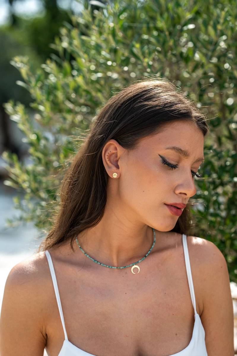 Quintessa Kör Fehér Arany 14K Fülbevaló