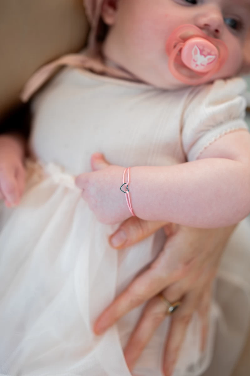 Kontúr Baba Szív Ezüst 925 Fonalas Karkötő