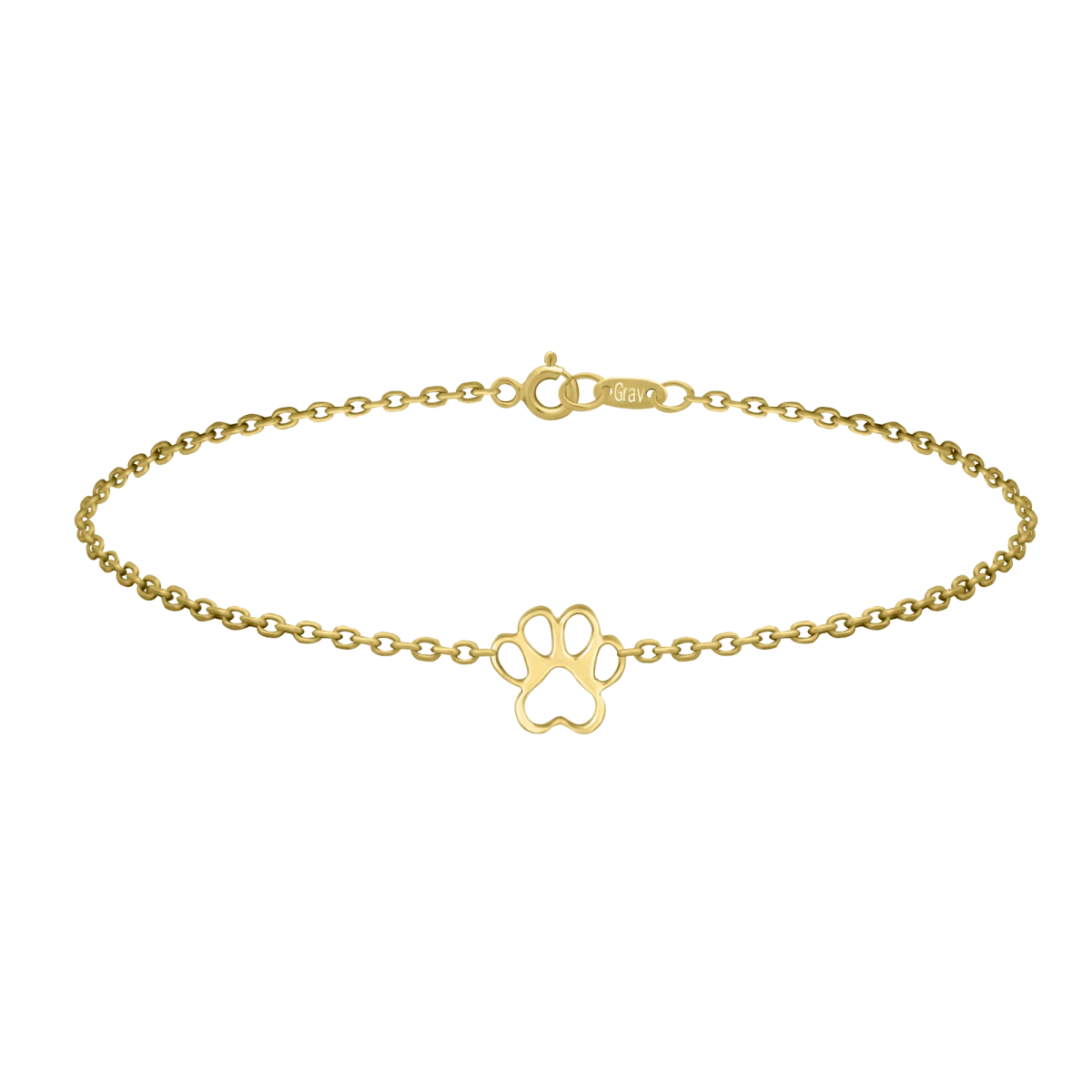 Kontúr Tappancs Sárga Arany 14K Karkötő