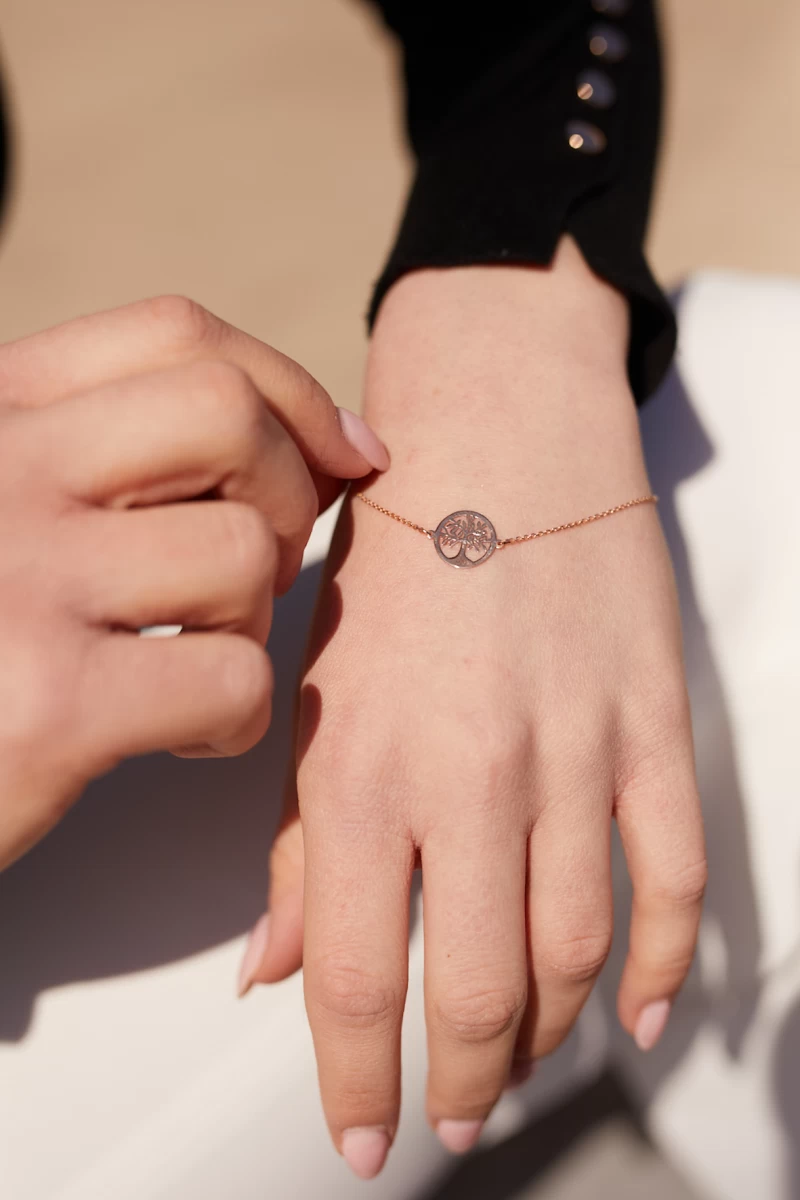 Életfa Arany Karkötő