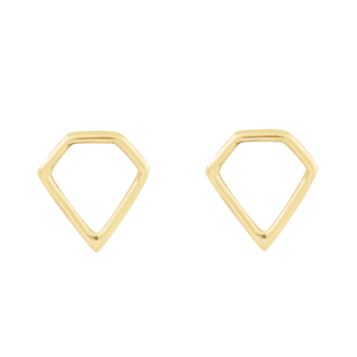 Gyémánt Körvonal Arany Fülbevaló