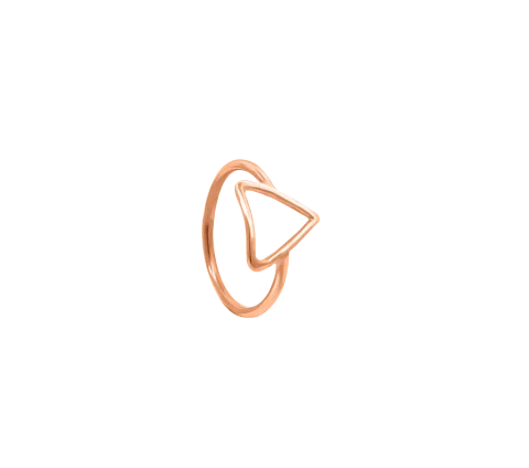 GRAV Triangle Contour Arany 14K Ujjperc Gyűrű