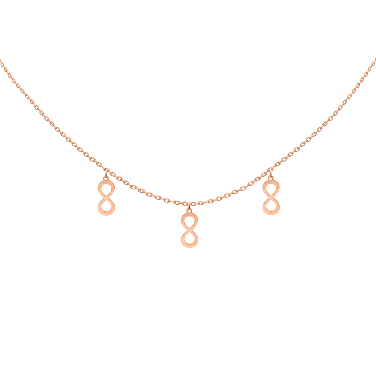 Lógós Végtelen Vörös Arany 14K Nyaklánc