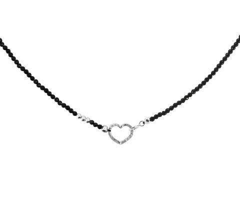 GRAV Gemstone Spinel Heart Ezüst 925 Nyaklánc