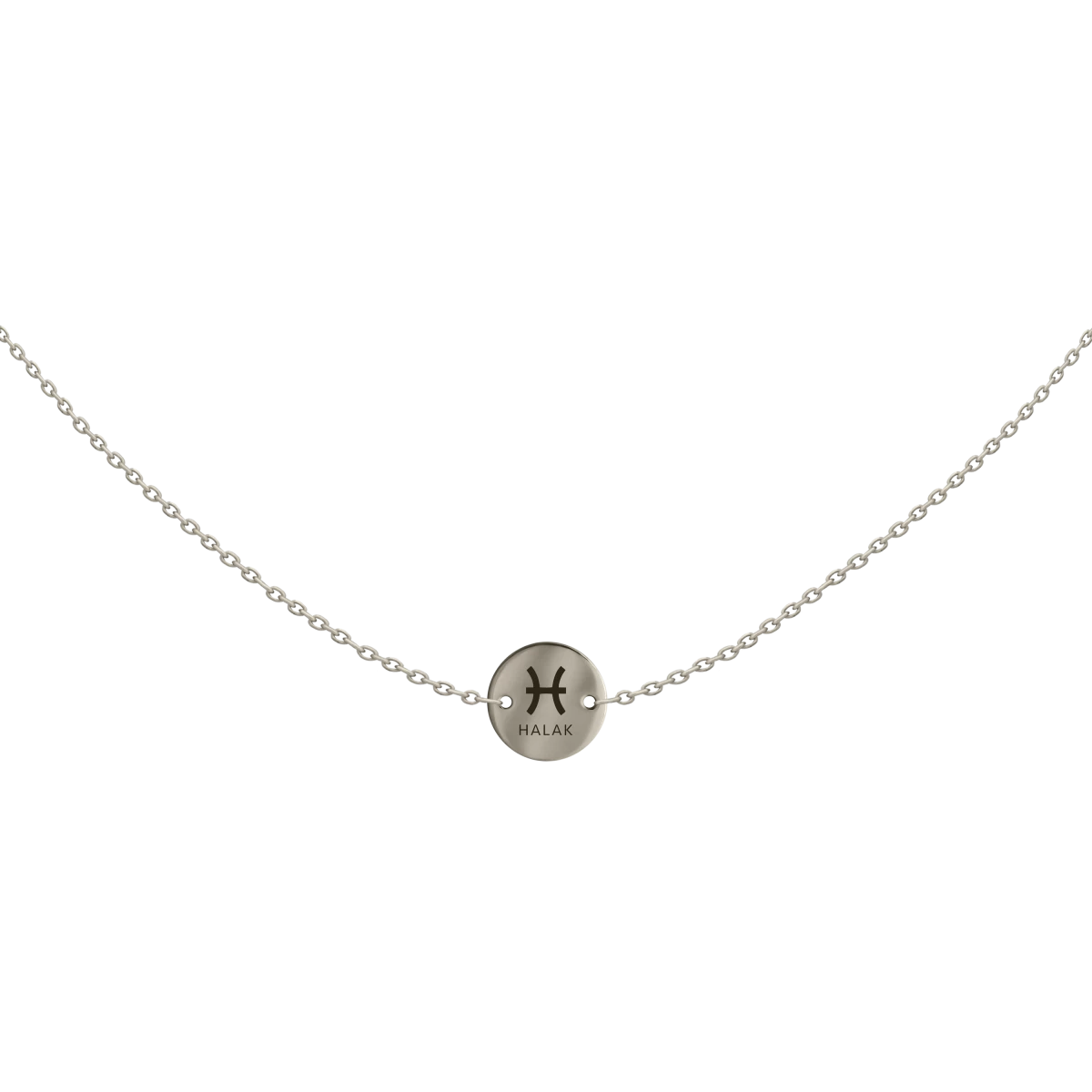 Horoszkóp Fehér Arany 14K Nyaklánc